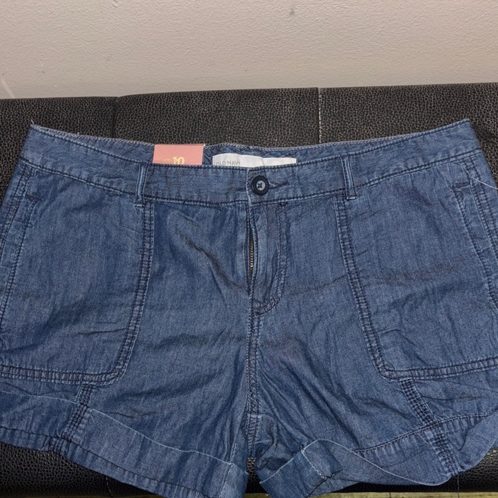Old Navy Blue Jean Shorts Casual Cut-Off Style